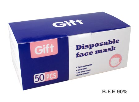 15922793355ee84127ab931 CAJA de 50 mascarillas de 3 capas No-médica / B.F.E. 90%
