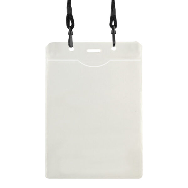 A14-2-1 Porta-Credencial con Colgador Negro