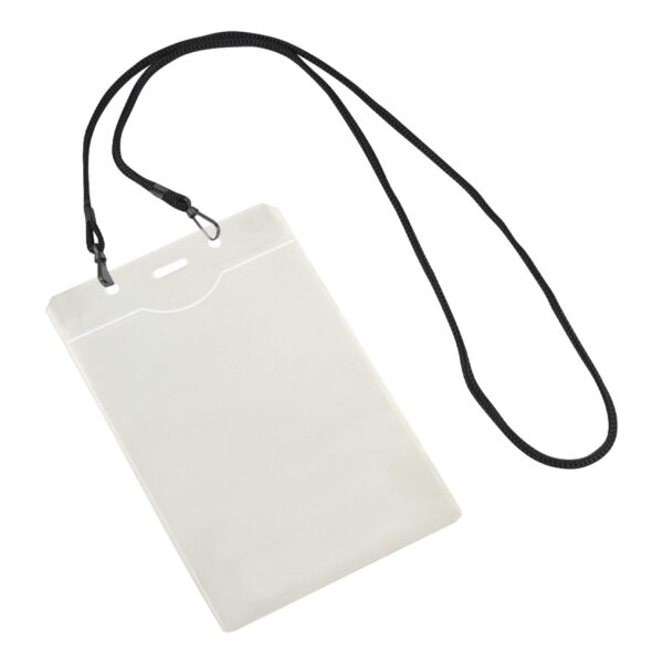 A14principal3-1 Porta-Credencial con Colgador Negro