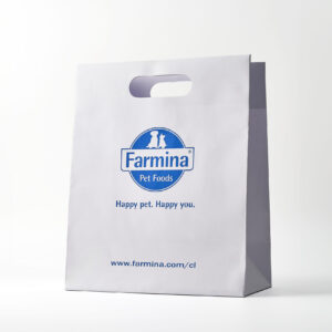 Bolsa de papel personalizada.