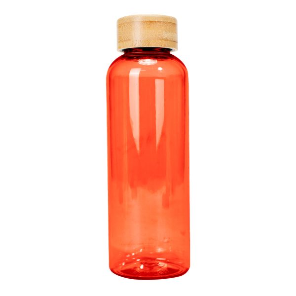 Botella PET tapa bamboo "AINOA" 550cc