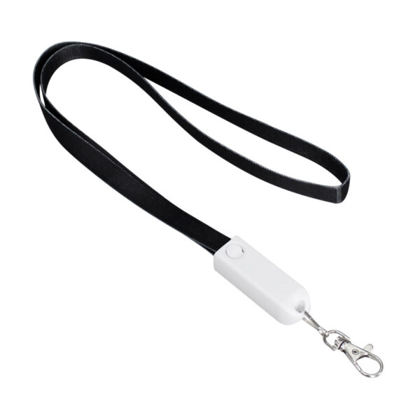 NegroBlanco-1 Connect Lanyard Multicargador