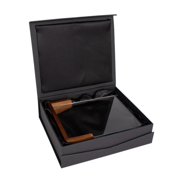 Trofeo Galvano de Madera y Cristal "Spitz"