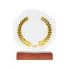 A84-11-1 Trofeo Galvano de Madera, Cristal y Acero "Phelps"