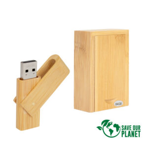 B101-A.1 USB Pendrive giro 64GB de Bamboo