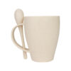 B76-8 Mug de caña de Trigo con Cuchara 400cc