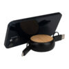 B84-08-4 Connect Multicargador Retráctil 4 en 1 de ABS/Bamboo