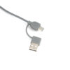 B85-2 Connect Multicargador 4 en 1 de Bamboo con llavero.