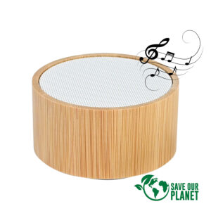 B95-Principal3 Parlante Altavoz Bluetooth de Bamboo "FLOW"