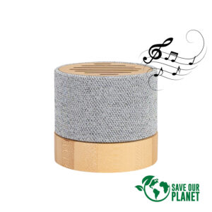 B96-Principal-3 Parlante Altavoz de Bamboo y tela RPET "TRUE"