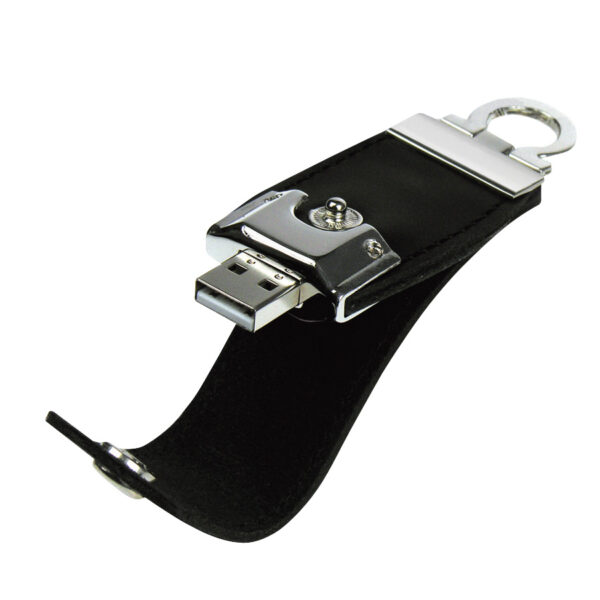 C106-02 USB Pendrive 64GB Llavero de Eco-cuero