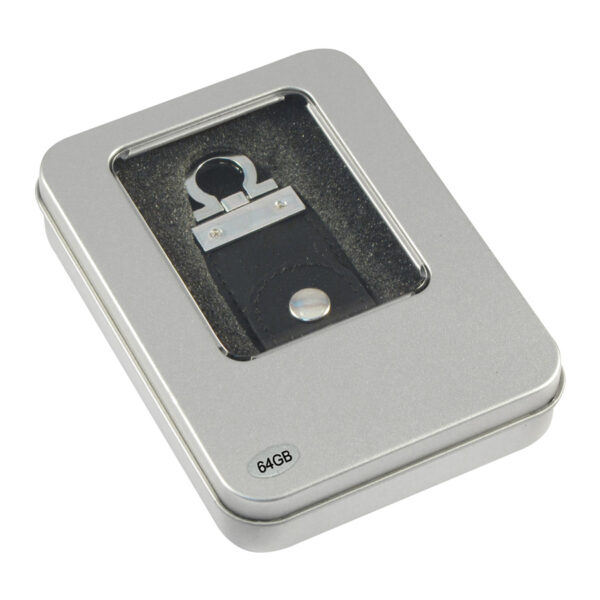 C106-03 USB Pendrive 64GB Llavero de Eco-cuero