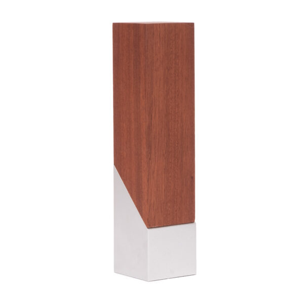 Bloque Trofeo de Acero y Madera "LUKAS"