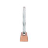 Capa-8-2-1 Trofeo Galvano de Cristal "RUNE" con base encobrizada.