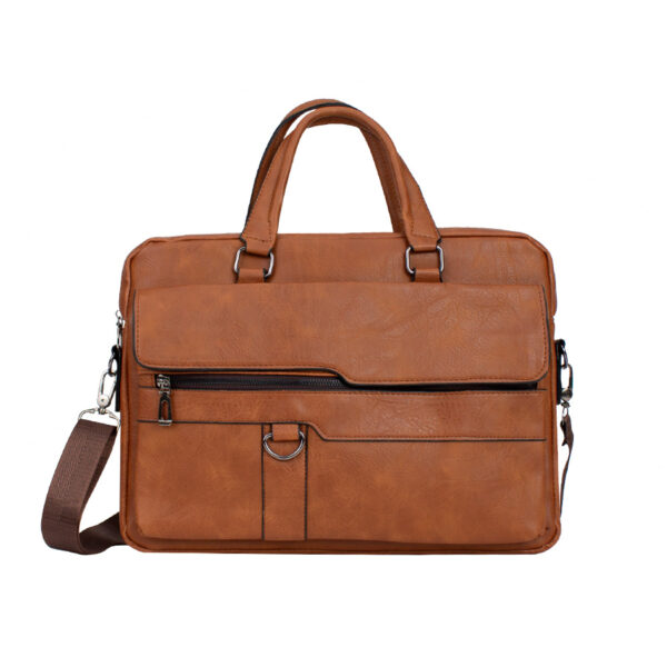 D23-3 Maletín ejecutivo porta-notebook de Eco-cuero "BRONSON" 6.5L