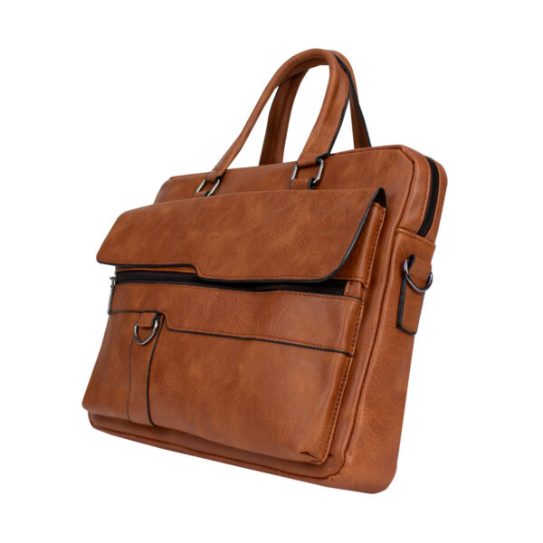 D23-5 Maletín ejecutivo porta-notebook de Eco-cuero "BRONSON" 6.5L