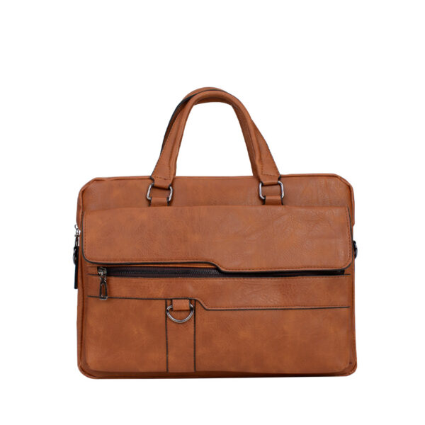 D23-Principal Maletín ejecutivo porta-notebook de Eco-cuero "BRONSON" 6.5L