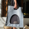 D45._-9 Bolso de Fieltro Porta-Mascota