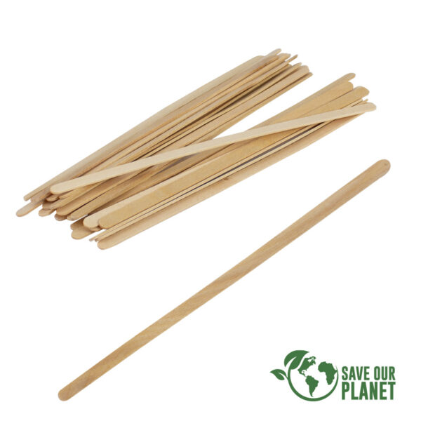 E123-11-Principal Bolsa con 1.000 palitos revolvedores de madera de Pino