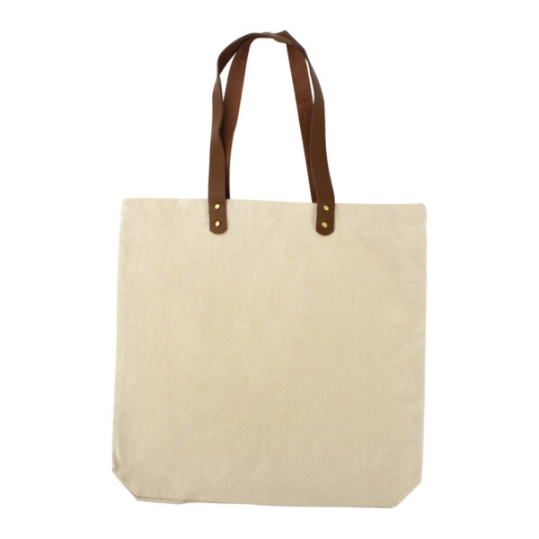 E54_900x900_01 Bolsa de Compras 10oz Canvas asas Cuero