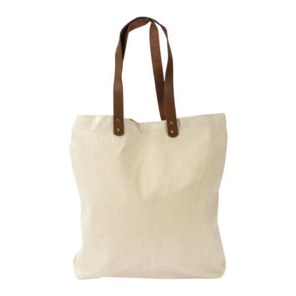 E54_900x900_05 Bolsa de Compras 10oz Canvas asas Cuero