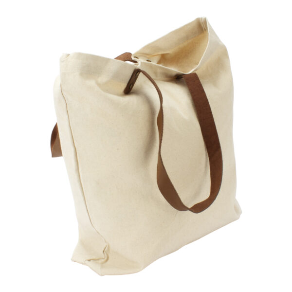 E54_900x900_06 Bolsa de Compras 10oz Canvas asas Cuero