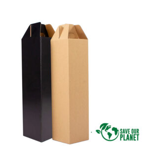 F26-SOP-2026 Caja autoarmable con asas, para 1 botella de Vino