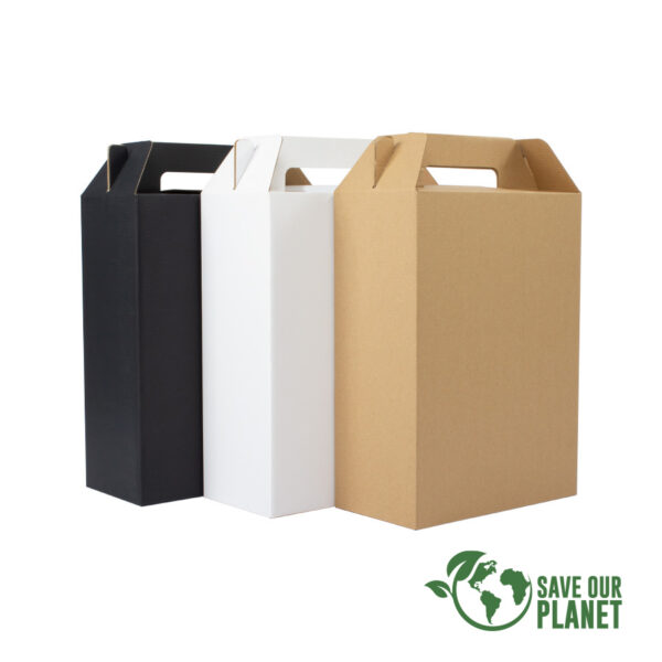 F29-SOP Caja autoarmable con asas, 26x35x13 cm