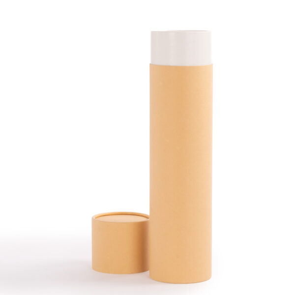 F35-04 Caja tubular grande de cartón con tapa, para regalos. 2L