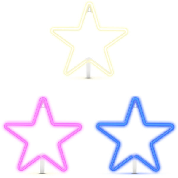 G209-Neon-Estrella-colores-gato LUZ NEÓN ESTRELLA