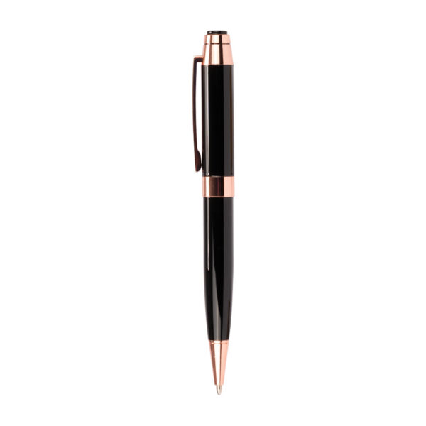 Set de Escritura "THORTON" negro con detalles encobrizados.