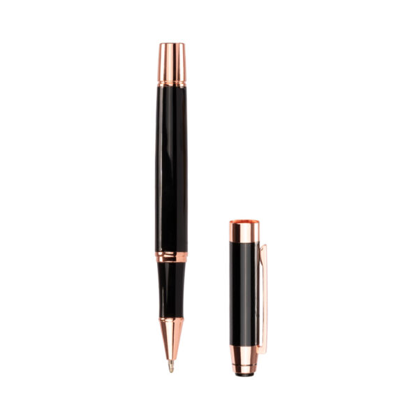 Set de Escritura "THORTON" negro con detalles encobrizados.