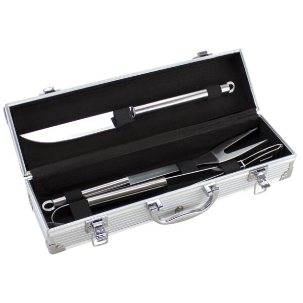 H13-02 Deluxe BBQ Set Metálico