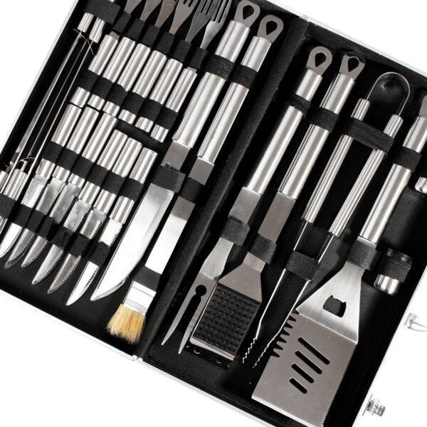 H28-5 Deluxe BBQ Set Metálico de 24 piezas