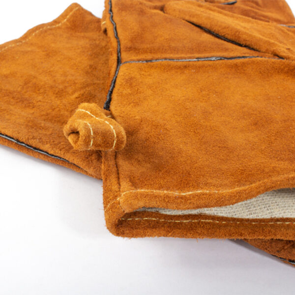 H61_02 Par de Guantes de Cuero Gamuza