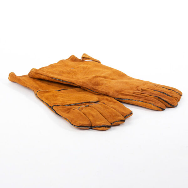 H61_04 Par de Guantes de Cuero Gamuza