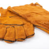 H61_05 Par de Guantes de Cuero Gamuza