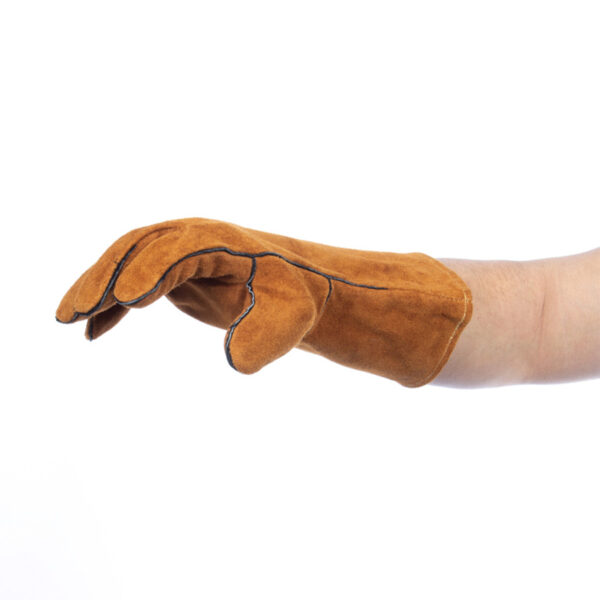 H61_07 Par de Guantes de Cuero Gamuza