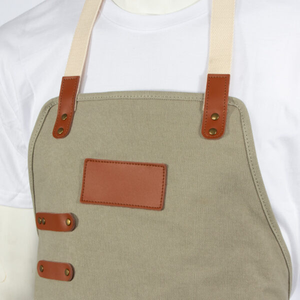 H70-09 Pechera Asador Canvas Algodón 10 onzas
