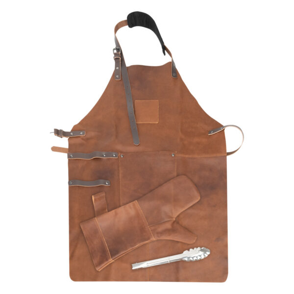 H72-5-1 Set Asador de Cuero de Búfalo