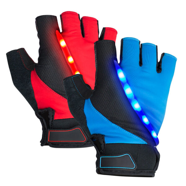 K53-01 Guantes 5 LED de Ciclismo