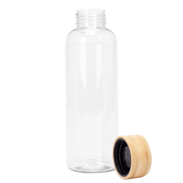 M42-00-2 Botella PET tapa bamboo "AINOA" 550cc