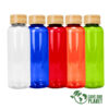 M42-SOP Botella PET tapa bamboo "AINOA" 550cc
