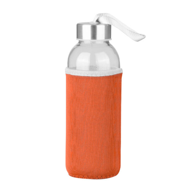 M50-04-1 Botella de Vidrio Silica con funda de Neopreno 440cc