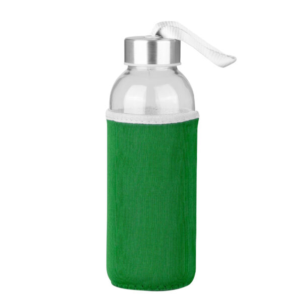 M50-06-1 Botella de Vidrio Silica con funda de Neopreno 440cc