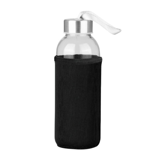 M50-08-1 Botella de Vidrio Silica con funda de Neopreno 440cc
