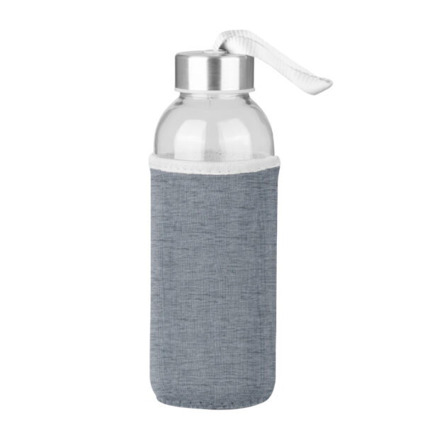 M50-17-1 Botella de Vidrio Silica con funda de Neopreno 440cc
