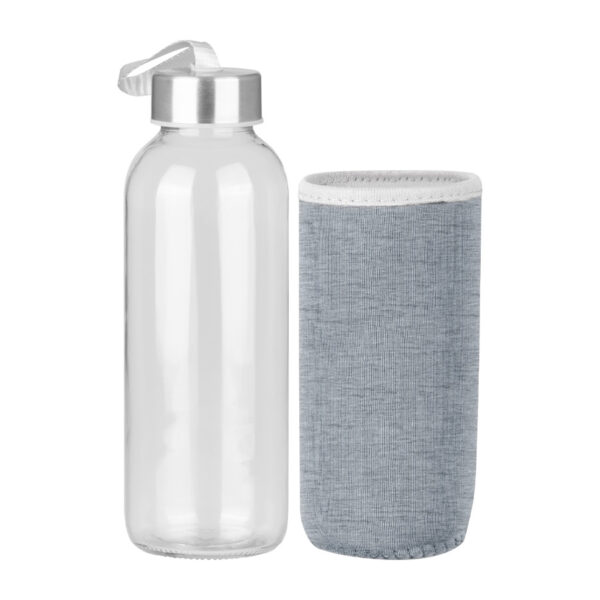 M50-17-2 Botella de Vidrio Silica con funda de Neopreno 440cc