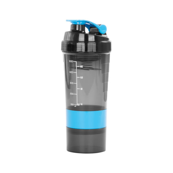 M90-02-3 Vaso Gym para batidos proteína "SHAKE", con 4 compartimentos.