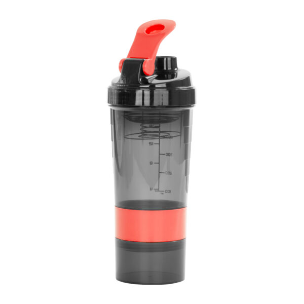 M90-03-1 Vaso Gym para batidos proteína "SHAKE", con 4 compartimentos.